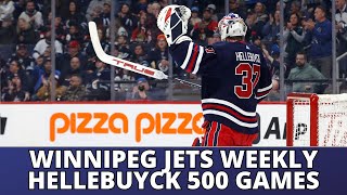 Connor Hellebuyck 500 Games Played Winnipeg Jets 6 game losing streak [upl. by Adner763]