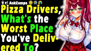 Pizza Drivers Whats the Worst Place Youve Delivered To [upl. by Ahsillek]