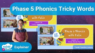 Phase 2 Phonics Tricky Words Activities [upl. by Spiros349]