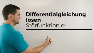 Differentialgleichung lösen linear inhomogen Störfunktion ex Beispiel 1  Mathe by Daniel Jung [upl. by Adlemi859]