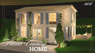 ₊˚ੈ♡⸝⸝ french country home pt 1 exterior  first floor  160k  bloxburg [upl. by Ahsed]