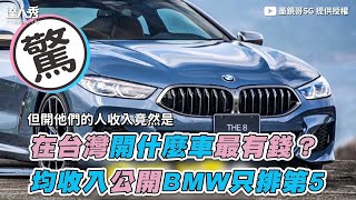 【在台灣開什麼車最有錢？ 均收入公開BMW只排第5】｜墨鏡哥SG [upl. by Aniras]