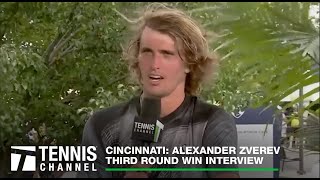 Alexander Zverev Preaches Patience amp Short Memory Cincinnati 3R Win [upl. by Shelby]