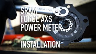 SRAM Force AXS power meter installation RIDE Media workshop sessions [upl. by Ingaborg]