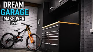 BUILDING MY DREAM GARAGE EP1 BIKE CAVE LOCKDOWN PROJECT [upl. by Stedman]