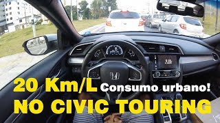 Civic Touring 15T mais econômico que o UP TSI [upl. by Lytton]