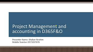 Microsoft Dynamics 365 project management and accounting [upl. by Niela563]