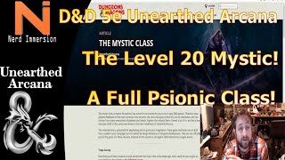 DampD 5e  Unearthed Arcana  The Mystic  Nerd Immersion [upl. by Klement]