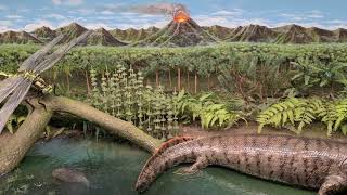 MustSee Diorama Featuring Extinct DevonianCarboniferous Animals [upl. by Cohin]