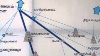 Temples Map around thanjavur kumbakonam tiruvarur [upl. by Ramso]