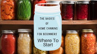 How To Can Food  Home Canning For Beginners  Where To Start  ToniReneeAtHome [upl. by Mad]