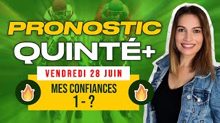 Pronostic PMU quinté du jour du vendredi 28 juin 2024 à Vincennes [upl. by Anelaf943]