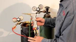 HOW TO SET UP THE TORCH  DHC2000  oxygen and acetylene [upl. by Neirda444]