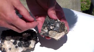 Removing Calcite from Mineral Specimens [upl. by Llehsal]