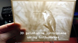 Creating a 3D printable lithophane using LithoMaker [upl. by Shinberg]