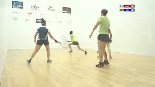 2018 Racquetball World Championships  Womens Doubles Semifinals  GUA vs BOL [upl. by Knowland]