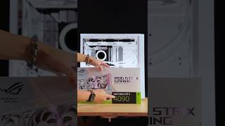 The ALL WHITE ROG Strix RTX 4090 Unboxing and Installation [upl. by Mont]