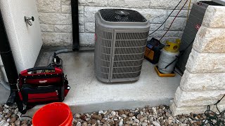 Bryant Evolution Condenser Coil Replacement fieldpiece airconditioning testo hvacrepair [upl. by Laspisa621]