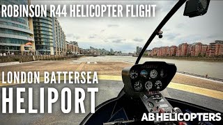 Robinson R44 Helicopter flight to Battersea heliport [upl. by Astor]