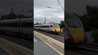 LNER Azuma 801106 amp 801104  Retford 140824 lner azuma train retford railway station [upl. by Fafa]