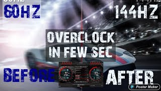 OVERCLOCKING COMPUTER WITHIN FEW SECONDS EASY WAY [upl. by Januisz]