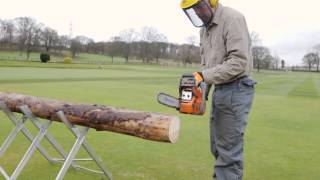 How to cut logs safely with a chainsaw  Which guide [upl. by Chloras244]