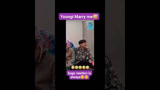 Yoongi 💜 funny moments 🤣btsfunny btsshorts suga [upl. by Willumsen218]