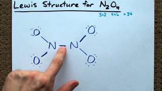 Lewis Structure of N2O4 [upl. by Kelwin208]