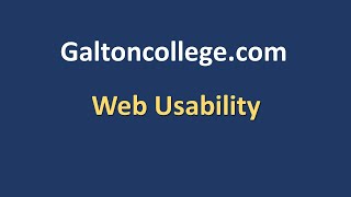 Web Usability [upl. by Mook]