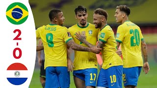 Brazil Vs Paraguay  2  0  Highlights  All Goals  FULL MATCH [upl. by Arres]