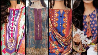 Neck Design For Printed Suits Neck Design For Summer Suits [upl. by Doble410]