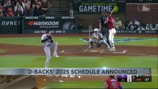 Arizona Diamondbacks announce their 2025 schedule [upl. by Jobi]