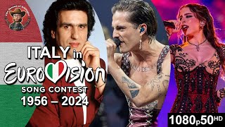 Italy 🇮🇹 in Eurovision Song Contest 19562024 [upl. by Anelahs]