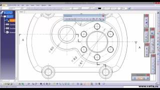 How to use CATIA Drafting for a mechanical part [upl. by Heber780]