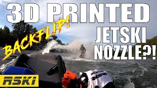 3D printed jetski nozzle backflip on a Superjet [upl. by Eillek]