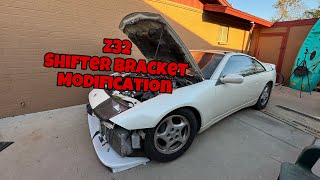 300zx shifter bracket mod and fuel filter relocation [upl. by Vincelette]