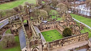 Kirkstall Abbey by Drone [upl. by Christmas]