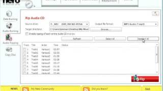 How to Convert an Audio CD to MP3 files using Nero [upl. by Peers592]