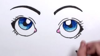 How to Draw Cartoon Eyes  MLT [upl. by Yeliak638]