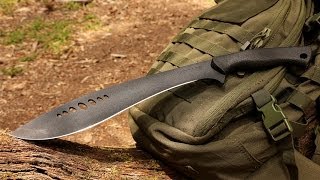 NEW Schrade SCHKM1 Large Full Tang Kukri Machete  Best Large Kukri Machete [upl. by Brodsky]