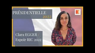 Présidentielles  Clara EGGER [upl. by Aneekal199]