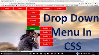 Dropdown Menu with Submenus in Html and CSS [upl. by Siduhey279]