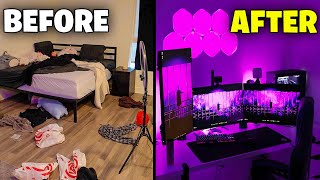 Transforming My Dirty Room Into My Dream Gaming Room [upl. by Solegna]