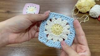 Tutorial Granny Margarita  Crochet  Diestra [upl. by Aminta670]