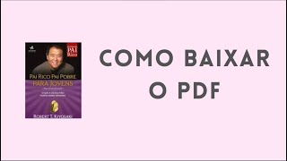 Pai Rico Pai Pobre  Audiobook Completo  Leitura dos Ensinamentos de Robert Kiyosaki [upl. by Ajiam]