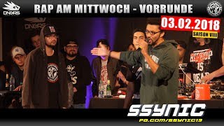 RAP AM MITTWOCH DÜSSELDORF 030218 Vorrunde feat SSYNIC JOLLE MC GEUNER uvm 24 [upl. by Rustice]