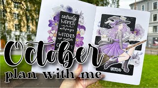 Witchy Bullet Journal Theme  OCTOBER 2023 PLAN WITH ME  GIVEAWAY  ft Ohuhu [upl. by Grange]