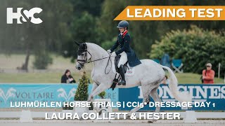 Laura Collett and Hester  Leading CCI5L Dressage Test at Longines Luhmühlen Horse Trials [upl. by Itnuahsa905]