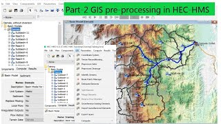 gis watershed GIS PreProcessing for Catchment Delineation In HECHMS Part2 [upl. by Kathlin]