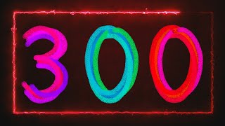 Numbers 1300 colorful 3D  300 seconds  Números de 1 a 300 coloridos 1から300までの数字  1에서 300까지의 숫자 [upl. by Aillicec]